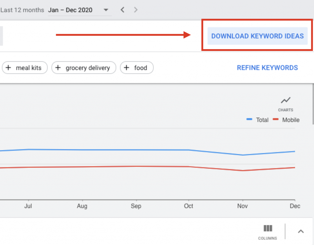 download keyword ideas