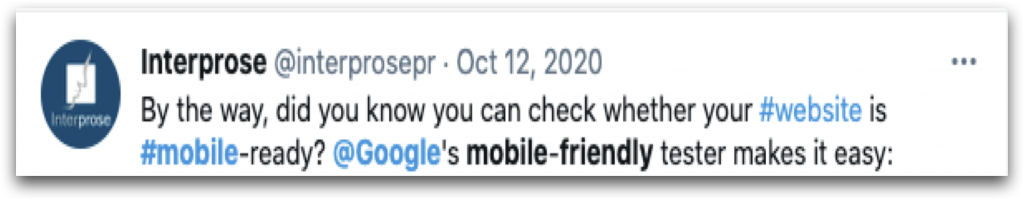 Google Mobile-Friendly tester