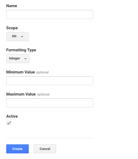 custom metrics