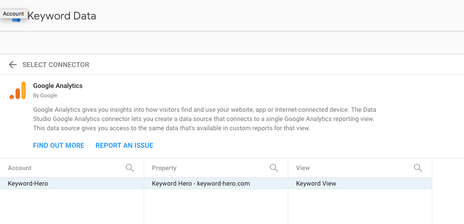 Report an issue. Гугл Дата студио. Keyword Hero. Google Merchandise Store. DS Report.